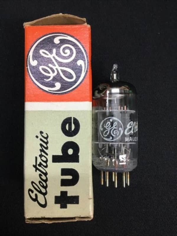 NOS GE 12AU7A Dual Triode GRAY PLATES Audio Amp VACUUM TUBE Tested USA 8.2002-D image 1