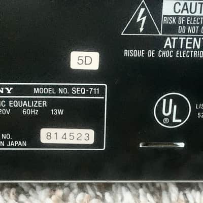 (RARE) Sony SEQ-711 Vintage Stereo Digital Equalizer image 5