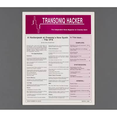 Transoniq Hacker Ensoniq User's Newsletter Issue #45