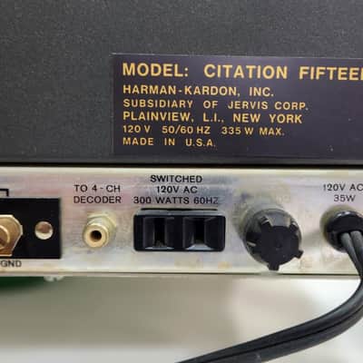 Harman-Kardon The Citation Fifteen, Professional FM/Stereo FM Tuner Made In USA ,1976 image 4