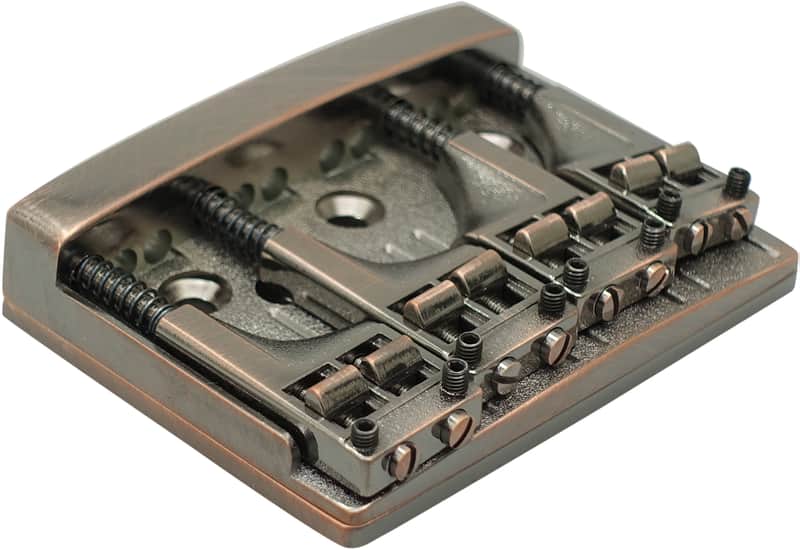 Schaller Bass Bridge 3D-8 8-string - Vintage Copper image 1