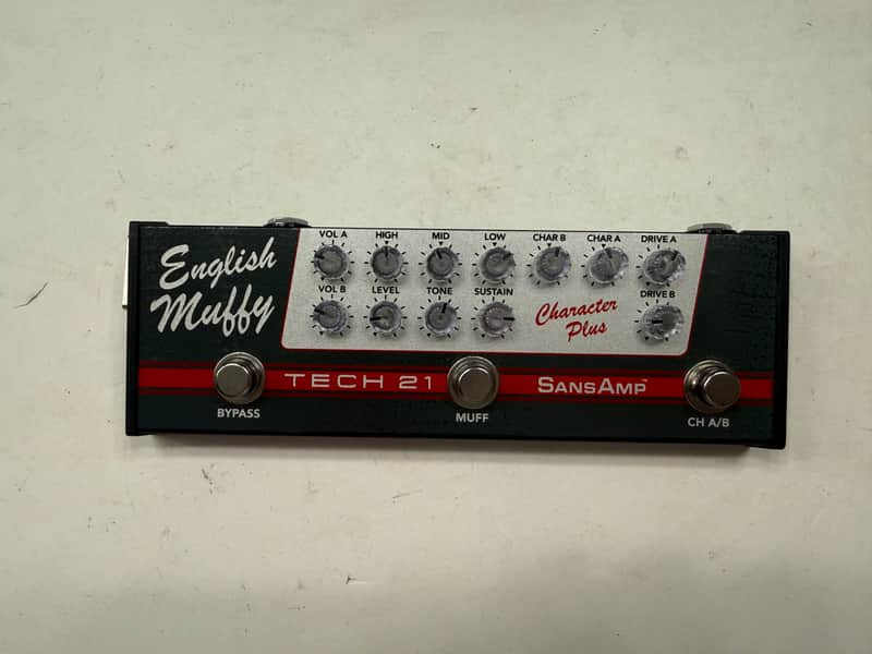 Tech 21 SansAmp Character Plus English Muffy Overdrive Guitar Effect Pedal image 1