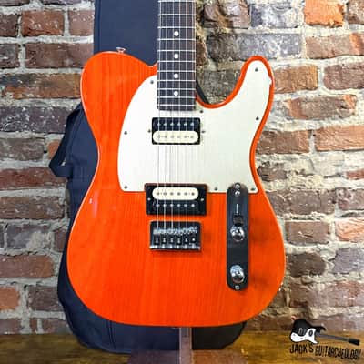 Fender FSR Blacktop Ash Telecaster HH Electric Guitar w/ GB (2011 - Transparent Sunset Orange)