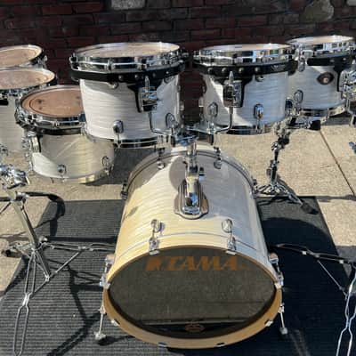Tama Starclassic Birch 2000s 8 Pieces - White Silk image 5