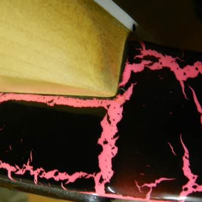 Kaman GTX-33 with Hamer/Schaller FloydRose trem, Pink Crackle finish, Seymour Duncan pickups, HSC image 10