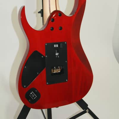 Ibanez Premium RG9 ( RG927 QM )7 String Transparent Red-Quilt Maple Top Ibanez Gig Bag RG7 image 9