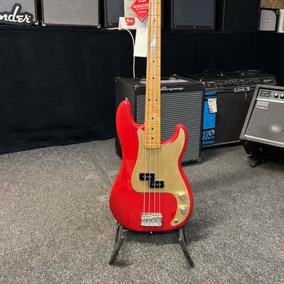 2019 Fender Vintera '50s Precision Bass Dakota Red with Maple Fretboard image 1