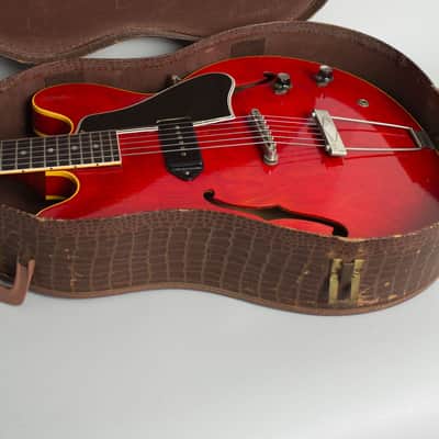 Gibson  ES-330TC Thinline Hollow Body Electric Guitar (1960-61), black hard shell case. image 12
