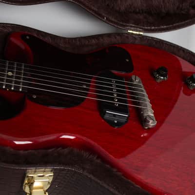 Gibson Les Paul Junior Solid Body Electric Guitar (1960), ser. #0-7205, brown tolex hard shell case. image 16