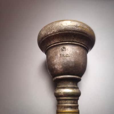 Vintage Mouthpiece Wind Trumpet Brass Early Soviet Union 1920s image 2