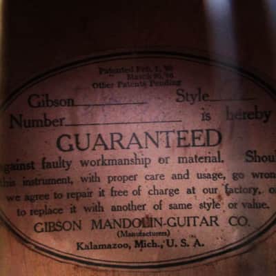 Gibson Style A Mandolin, 1916, Natural Finish, Case image 5
