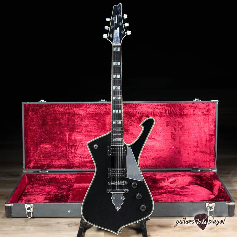 Ibanez PS10 Paul Stanley Signature Guitar w/ Case – Black image 1