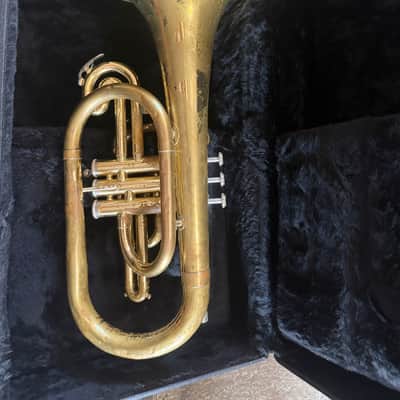 Yamaha YMP 201M Mellophone with case and mouthpiece, made in Japan image 8
