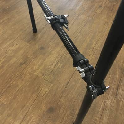 Used Large Gibraltar Drum Rack Straight Bars Black image 7