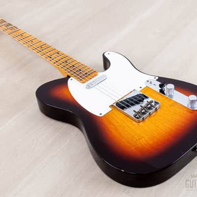 Fender Custom Shop '58 Telecaster Journeyman Relic Sunburst w/ V Neck, Figured Ash Body image 9