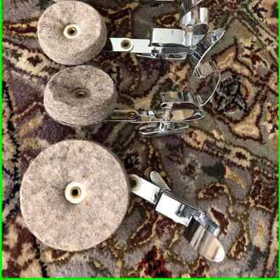Sonor Germany HiLite Drum Chrome Clip-On Mute / Muffler / Damper ORIGINAL SET OF FOUR image 9