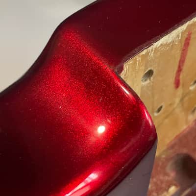 1983 Matsumoku Era Made in Japan Kramer Focus 2000 Candy Apple Red Guitar Body Floyd Ready image 21