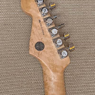 Fender American Select Stratocaster Exotic Quilt Rosewood Channel Neck2014 - Iced Tea Burst image 10