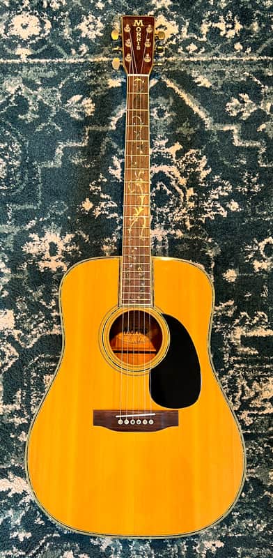 Morris W-65M "Tree of Life" 1970s MIJ Acoustic Natural W/HARD CASE image 1