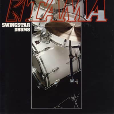 Tama Japan Swingstar Red pre serial badge 1981-1983 - Metallic white image 7