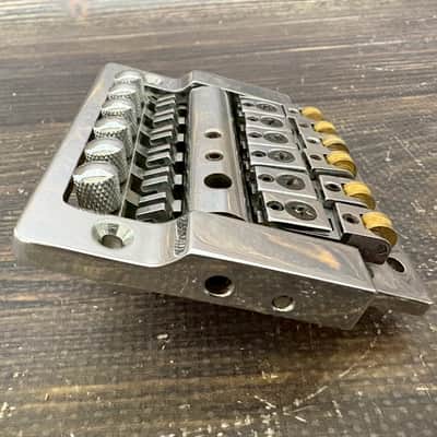 80s Kahler 2300 Type Tremolo Bridge Chrome No Logo w/ Nut Arm Bar image 5