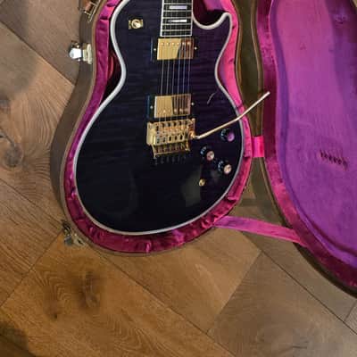 2015 Gibson Custom Shop Les Paul Axcess Custom – Rare Trans Purple – Floyd Rose & Tesi Kill Switch image 7