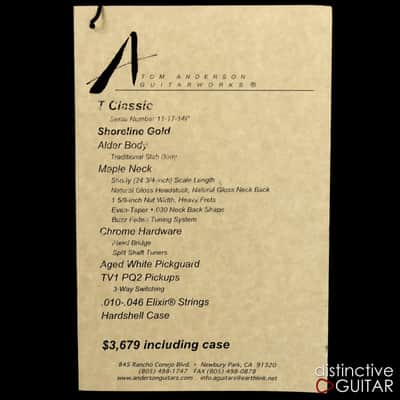 Tom Anderson T Classic Shorty-Shoreline Gold image 13