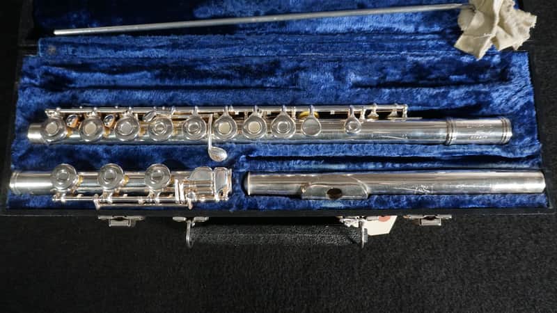 Gemeinhardt M3S Solid Silver Flute – Elkhart, IN – Recently Serviced – w/ Case image 1