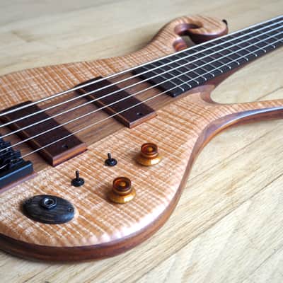 2015 Carl Thompson Custom 5 String Electric Bass Guitar Scroll Les Claypool image 7