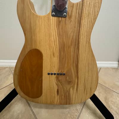 Partscaster Thinline S-Style - Turquoise Stain (Semi-Hollow Fender Strat) image 10