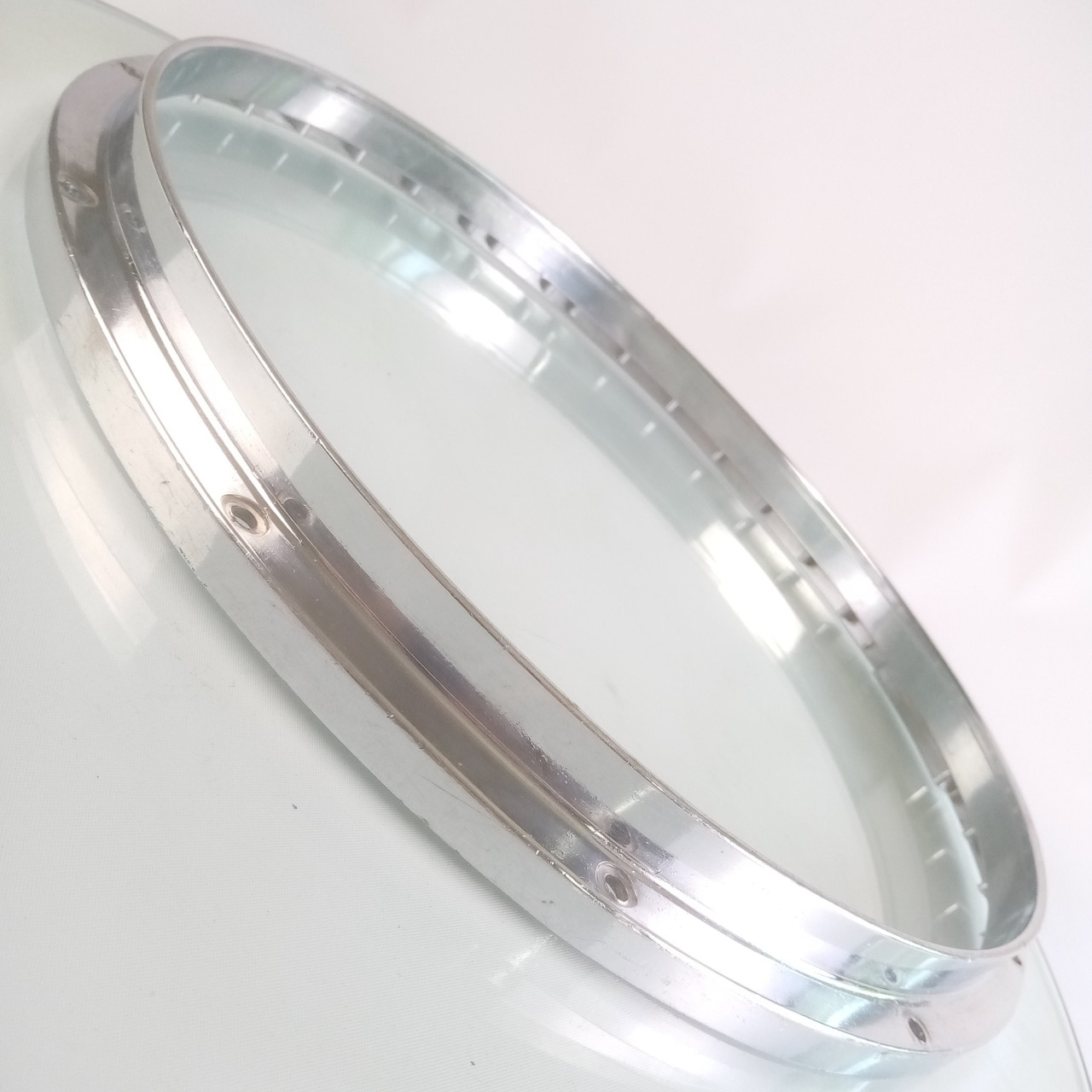 Yamaha 14" 12-Lug Snare Drum Batter Rim/Hoop 2lb 6oz Die-Cast Zinc Marching 80s — main photograph