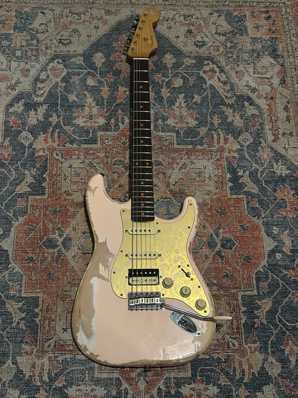 Fender Mike McCready Neck with HSS MJT Partscaster S-Style  2023 - Shell Pink image 1