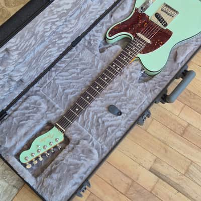 Fender American Ultra Luxe Telecaster 2022 - Transparent Surf Green image 19