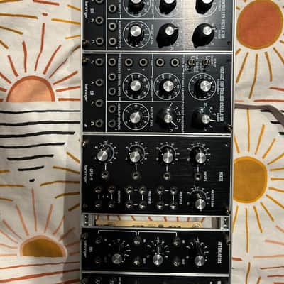 Behringer Moog Modular - Multiple modules and rack - with boxes image 2