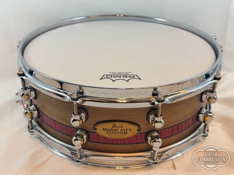 Pearl MUSIC CITY CUSTOM USA Solid Walnuts Snare Drum 14×5 #1013 image 1