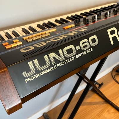 Roland Juno-60 61-Key Polyphonic Synthesizer 1982 - 1984 Black image 9