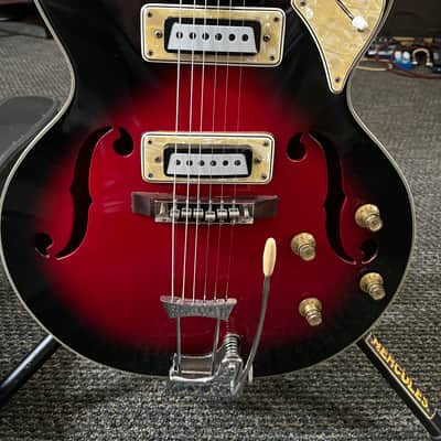 Lyle Hollow body 1960s  - Cherry burst image 5