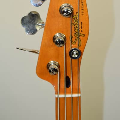 2025 Squier Classic Vibe Telecaster Bass, Maple Fingerboard, Black Pickguard, Mocha w/ Bag image 8