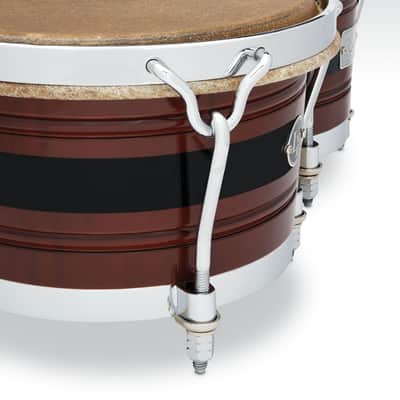 Latin Percussion LP Dandy 7 1/4 - 9" Bongo Beech DW/Black (LPL201A-JR) image 6