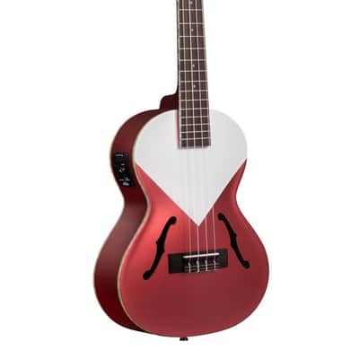 Kala KA-JTE Archtop Acoustic-Electric Tenor Ukulele, Chicago Red image 1