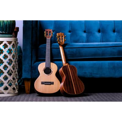 Kala KA-ASCP-T Solid Cedar Top Pau Ferro Tenor Ukulele – Satin Finish image 11