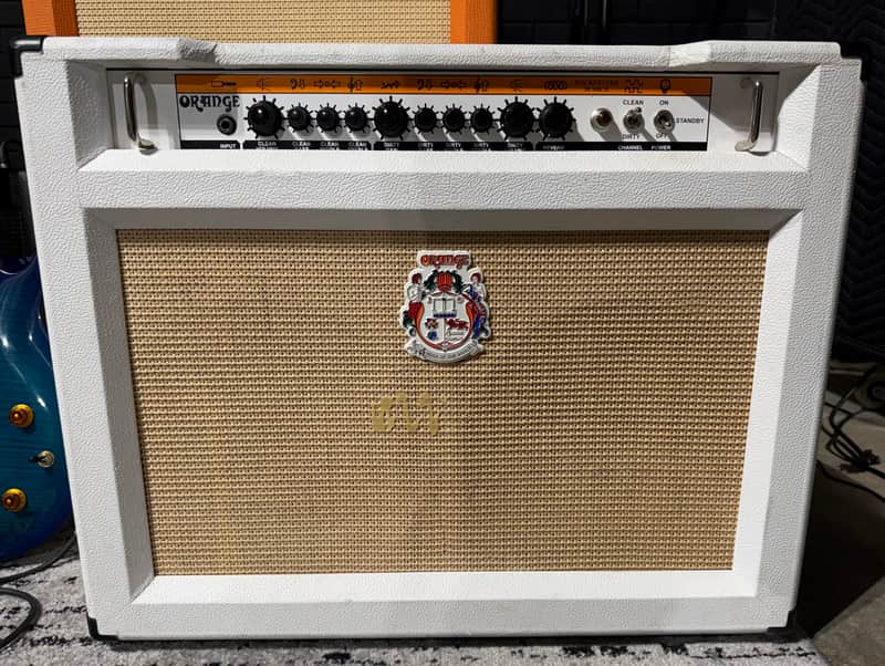 Orange Rockerverb 50 Watt MKII 2014 - White 212 Tube Combo Amp image 1