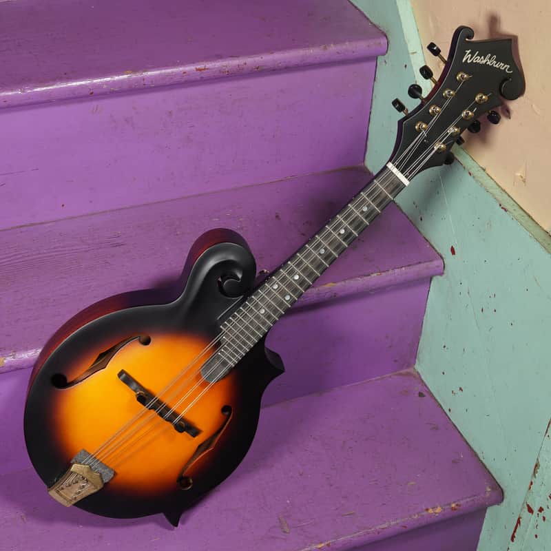 2020 Washburn M108SWK Carved F-Style Mandolin (VIDEO! Fresh Setup, Ready)