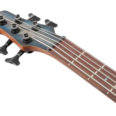 Ibanez SR605ECTF SR Standard 5 String Electric Bass Cosmic Blue Starburst Flat image 15