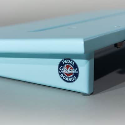 Packard Pedal Board 24" Custom Wooden Pedal Board with Gig Bag - Robins Egg Blue image 2