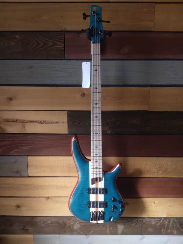 Ibanez - SR1420B | Premium SR Series Four String Bass / Caribbean Green Low Gloss image 1