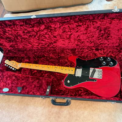 Fender American Vintage "Thin Skin" 1972 Telecaster Custom 2018 - Transparent Crimson Red with Lollar Pickups image 3