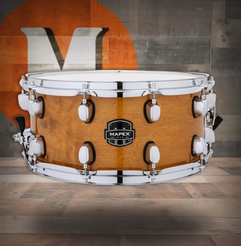 Mapex Mpx 14  In. x6.5 In. Maple/Poplar Hybrid Shell Snare Drum Gloss Natural (MPNMP4650CNL) image 1