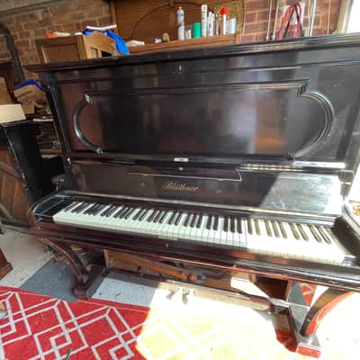 HUGE! RARE  ANTIQUE Bluthner German Upright Grand Piano 1882 Walnut Blüthner image 5