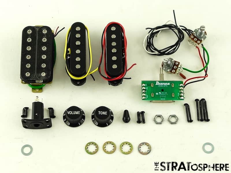Ibanez RG460DX RG Quantum Humbucker HSS PICKUPS POTS KNOBS Ceramic Alnico Black image 1